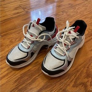 Skechers LA Solei ST-Groovilicious Womens  RedWhite&Blue  SZ 10 Almost New